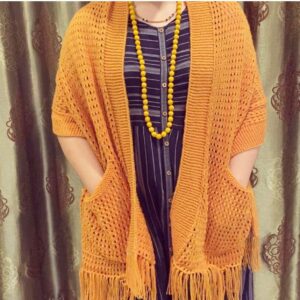 Hand Knit Shawl by White Peacock