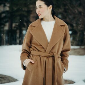 Wool Khaki Winter Coat